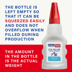 CA Glue with Activator (2 x 1.7 oz + 13.5 fl oz) - Magicchems