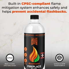 Y'allCanDIY Bioethanol Fireplaces Fuel, 12 Pack