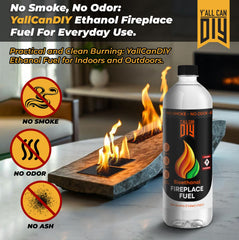 Y'allCanDIY Bioethanol Fireplaces Fuel, 12 Pack