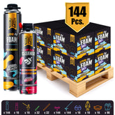 Y’allCanDIY Spray Foam Insulation Kit Bulk Bundle - 144 Cans (32.8 oz Each) with Full DIY Kit
