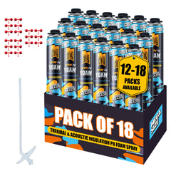 Y’allCanDIY Spray Foam Insulation - 18 Pack (36.6 oz Each)