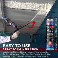 Spray Foam Insulation Can -25.4 oz - Magicchems