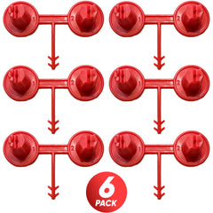 Red Nozzle Set (1-2)(Vertical - Horizontal) for Spray Foam Gun