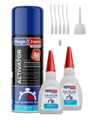 CA Glue with Activator (2 x 0.8 oz + 6.7 fl oz) - Magicchems