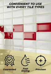 Tile Grout Repair, Cream 8.8 oz/250gr. Fast Drying Grout Repair Kit - Magicchems