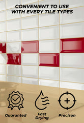 Tile Grout Repair Kit, Beige 8.8 oz/250gr. Fast Drying Grout Filler Tube Repair - Magicchems