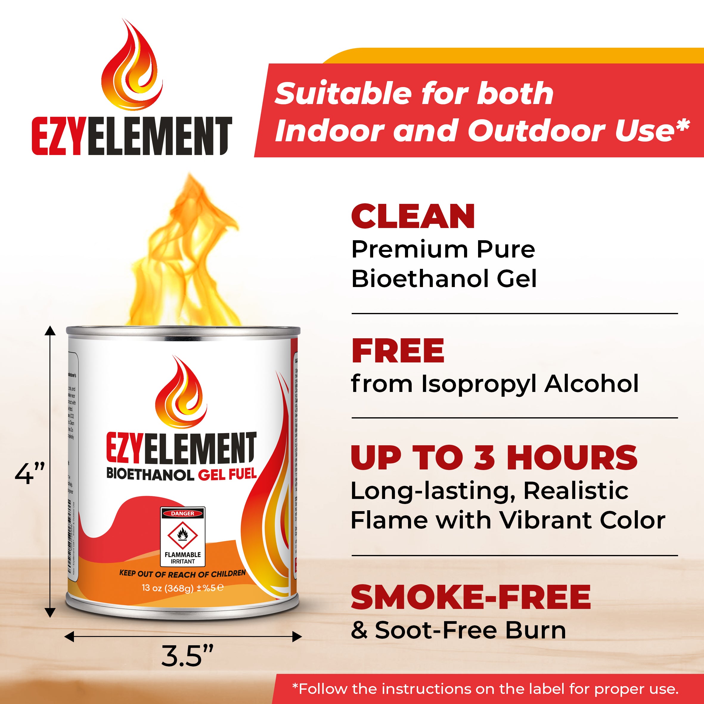 EzyElement Bioethanol Gel Fuel 16 pack