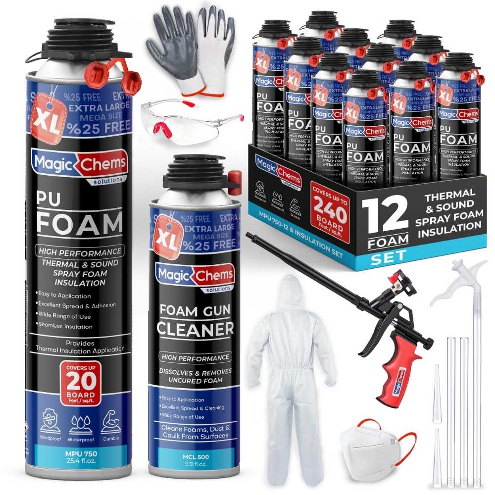Spray Foam Insulation Kit - 25.4 oz - Magicchems