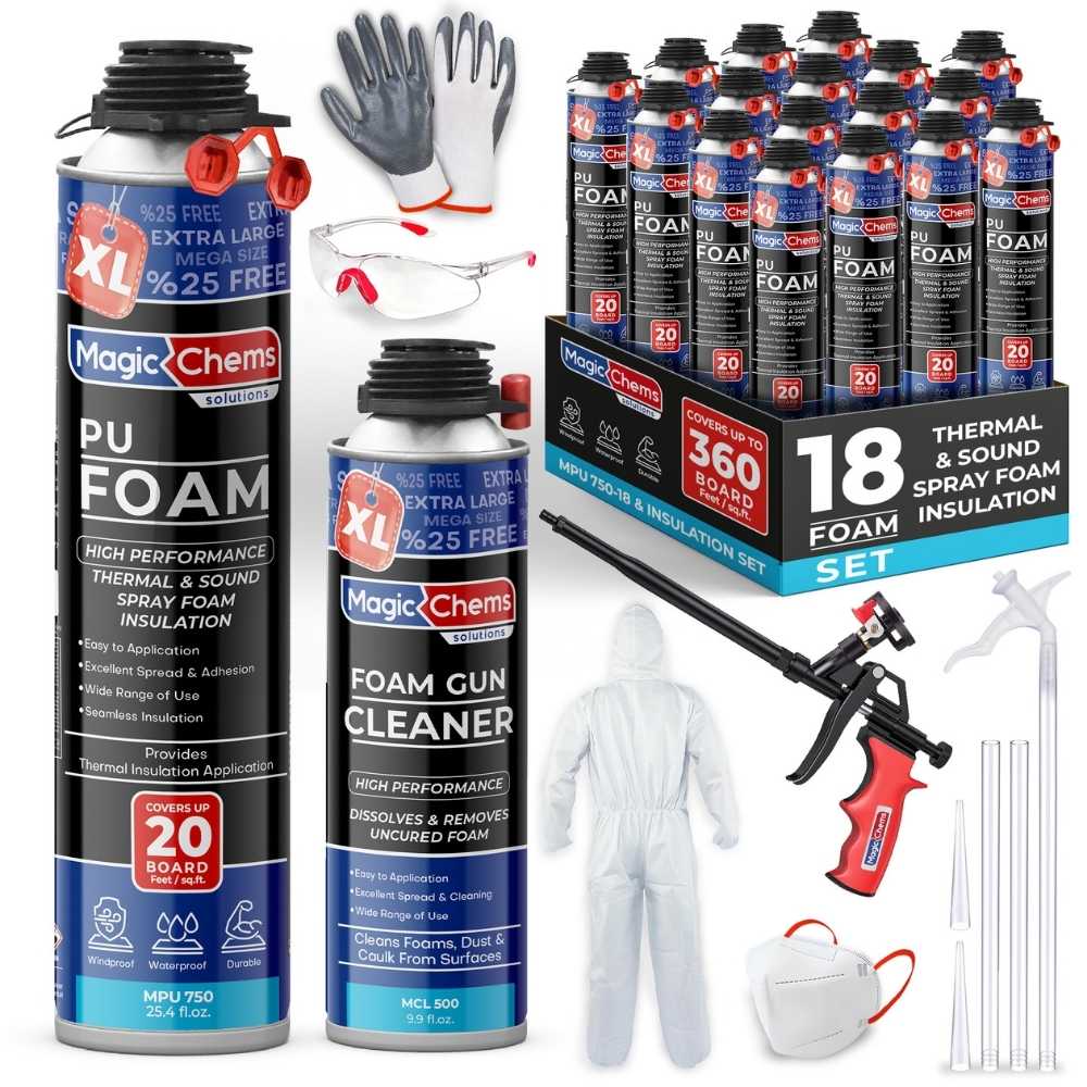 Spray Foam Insulation Kit - 25.4 oz - Magicchems