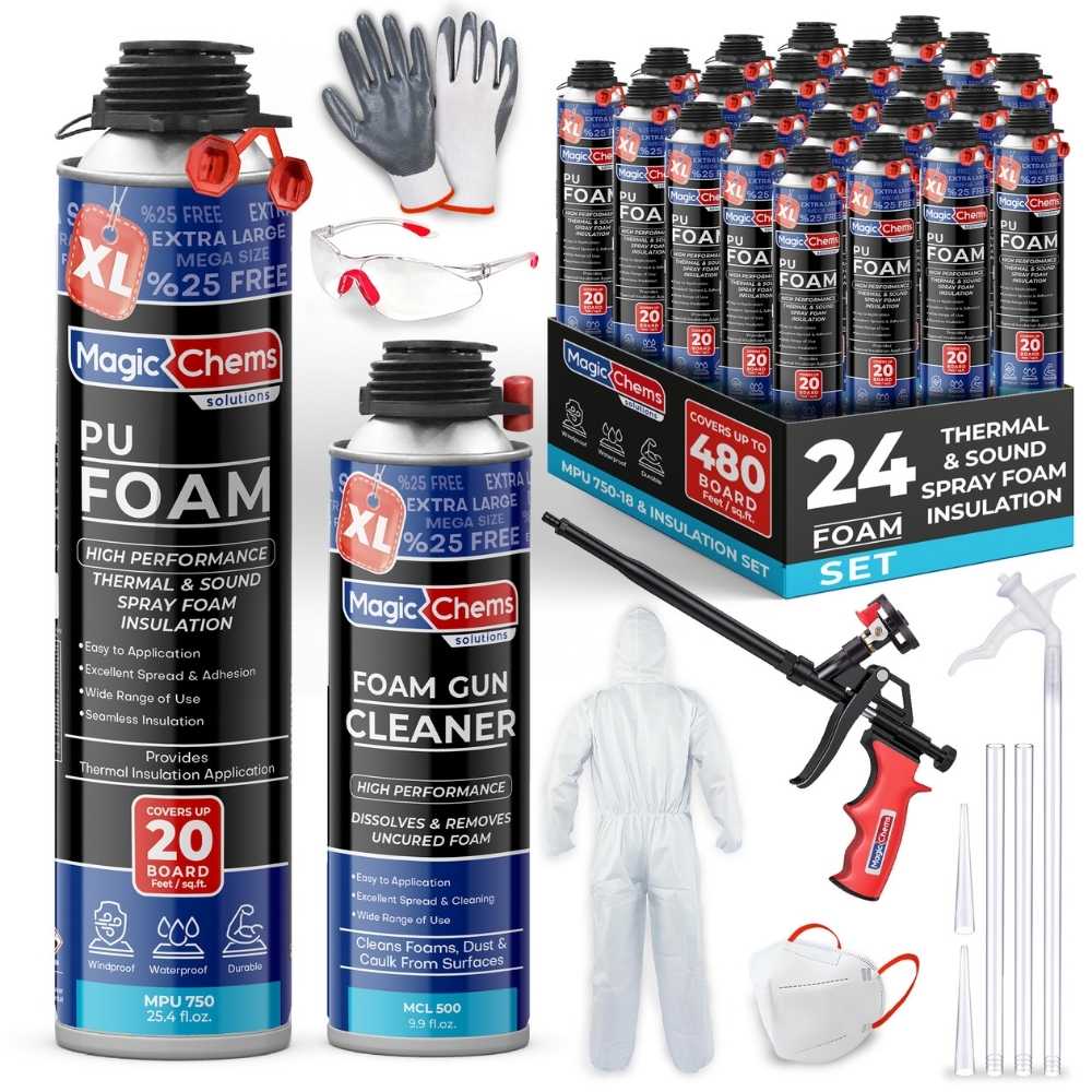 Spray Foam Insulation Kit - 25.4 oz - Magicchems