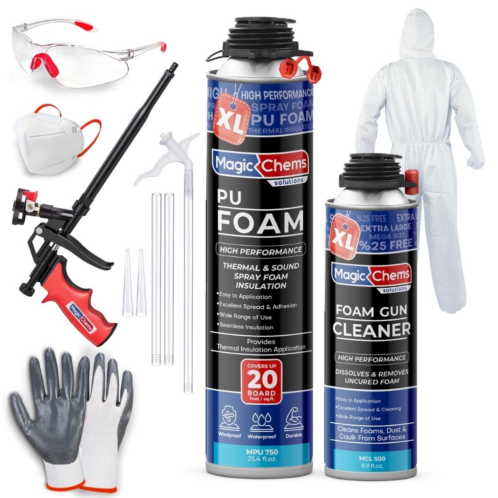 Spray Foam Insulation Kit - 25.4 oz - Magicchems