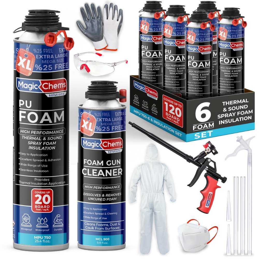 Spray Foam Insulation Kit - 25.4 oz - Magicchems
