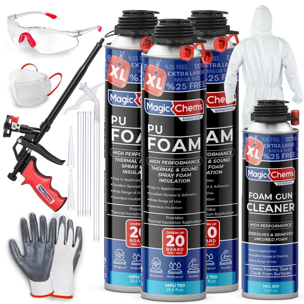 Spray Foam Insulation Kit - 25.4 oz - Magicchems