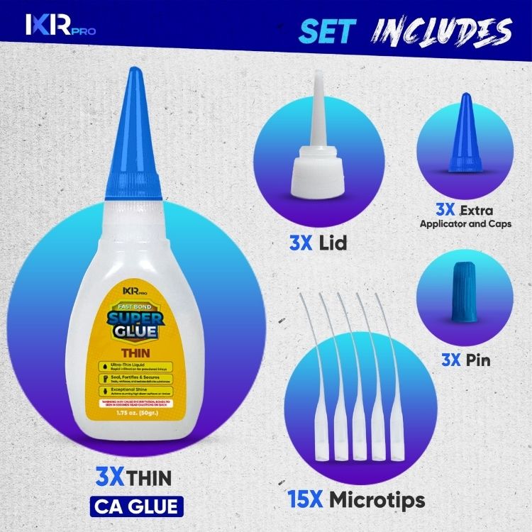 CA Glue Thin Viscosity Kit (3x1.75 oz.)