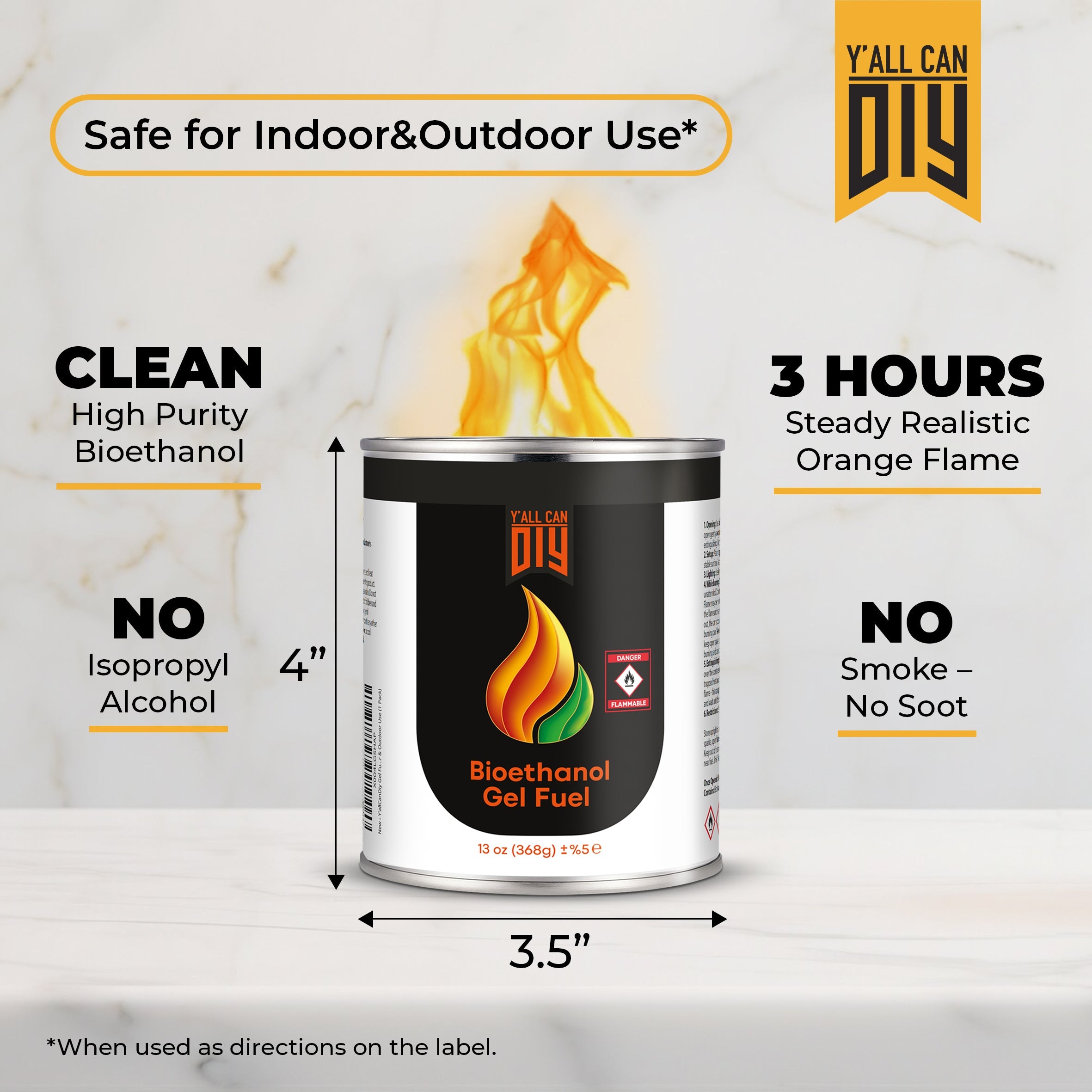 Y'allCanDIY Bioethanol Gel Fuel 24 pack