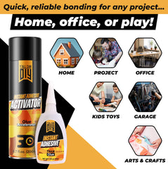 CA Glue with Activator (4 x 1.76 oz. + 2 x 13.5 fl oz.)