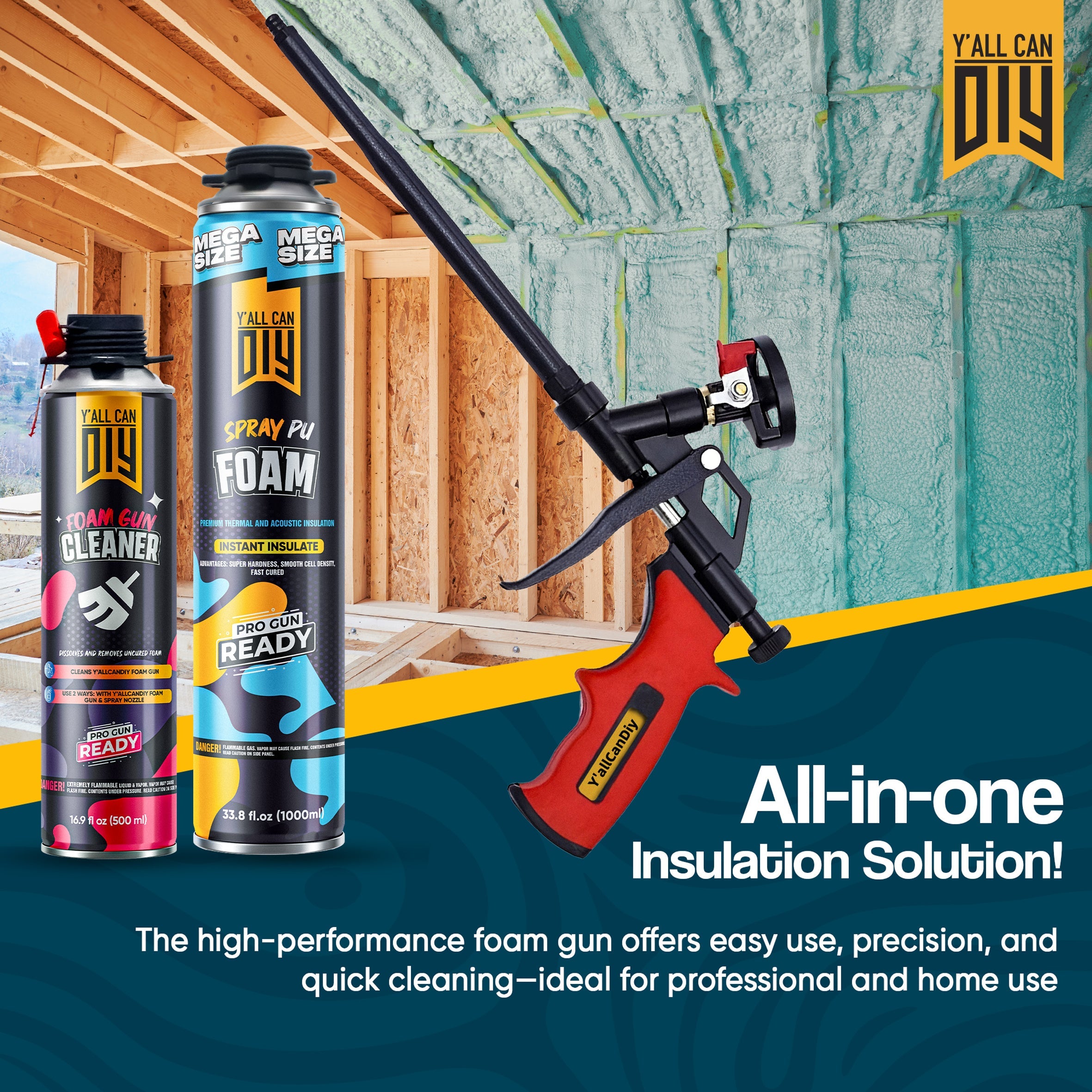 Pu Foam Insulation Kit Mega Bulk Pallet (30x12Pack 1000ml + 18x12pack 750 ml)