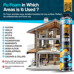 Y’allCanDIY Spray Foam Insulation Kit - 18 pack (32.8 oz Each) with Full DIY Kit